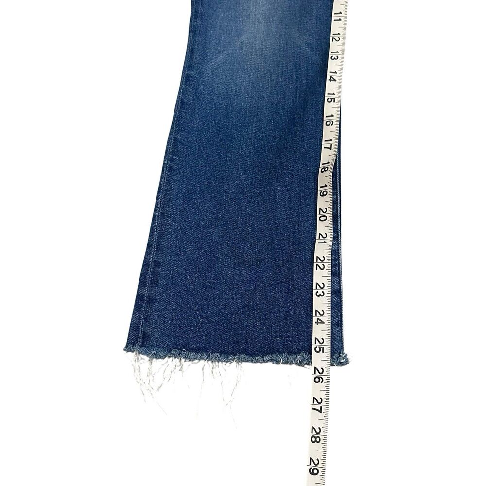 Lil’ Mother Jeans Womens 29 Blue High Rise Lil Hustler Ankle Fray USA Made Denim - Picture 8 of 13